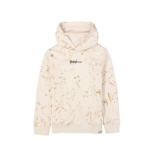 Garcia hoodie met all over print beige/bruin Sweater All over print - ...