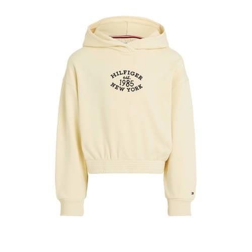 Tommy Hilfiger hoodie met printopdruk lichtgeel Sweater Printopdruk - ...