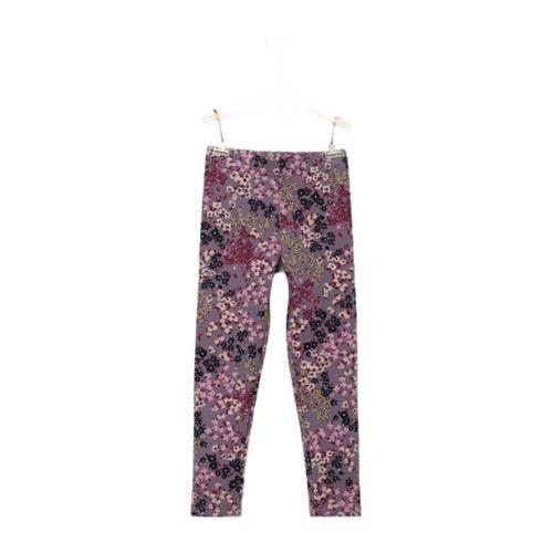 s.Oliver gebloemde broek paars/beige/multicolor Meisjes Polyester-kato...