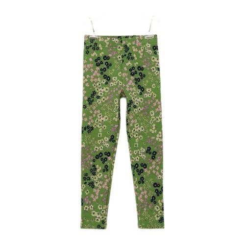 s.Oliver gebloemde broek groen/roze/beige Meisjes Polyester-katoen Blo...