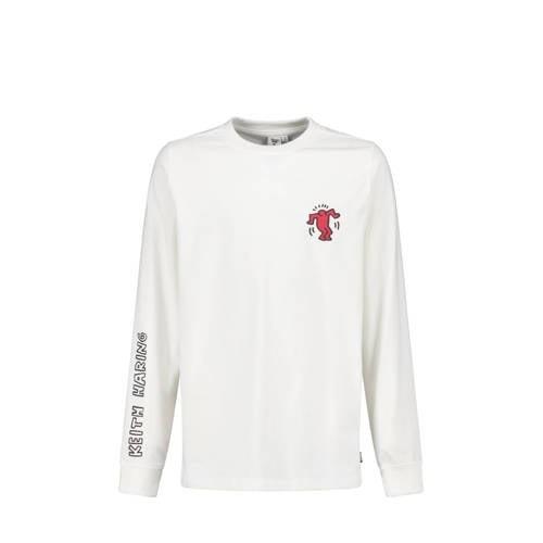 America Today longsleeve met backprint ecru Jongens Katoen Ronde hals ...