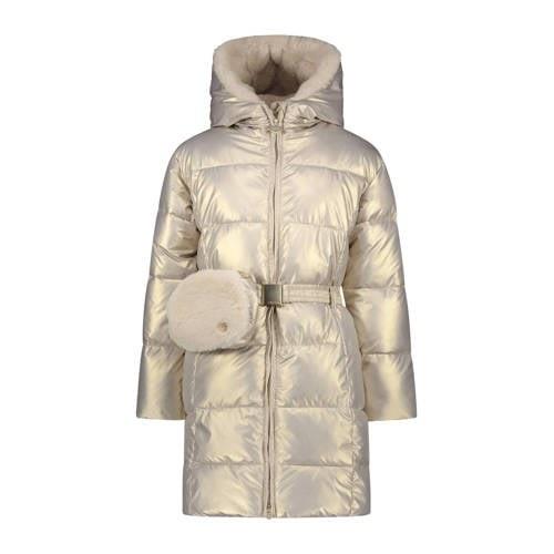 Le Chic gewatteerde winterjas BIRDO goudbeige Meisjes Polyester Capuch...