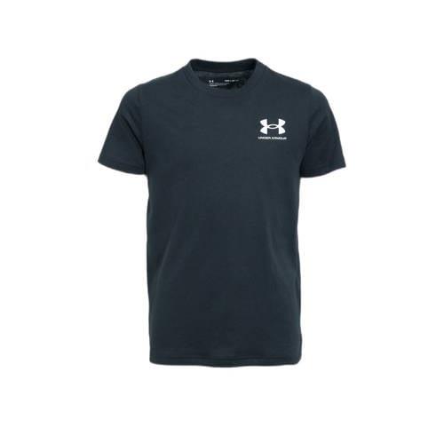 Under Armour sportshirt zwart Sport t-shirt Jongens Katoen Ronde hals ...