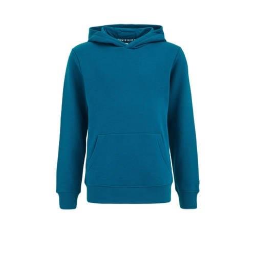 WE Fashion Blue Ridge hoodie Sweater Blauw Effen - 134/140