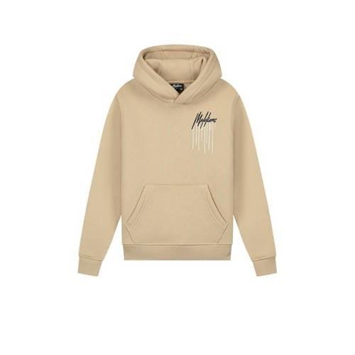 Malelions hoodie Painter met backprint zand Sweater Beige Jongens Kato...