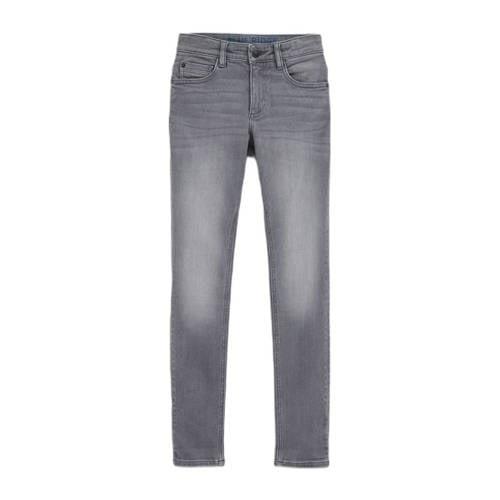 WE Fashion skinny jeans light grey denim Grijs Jongens Stretchdenim Ef...