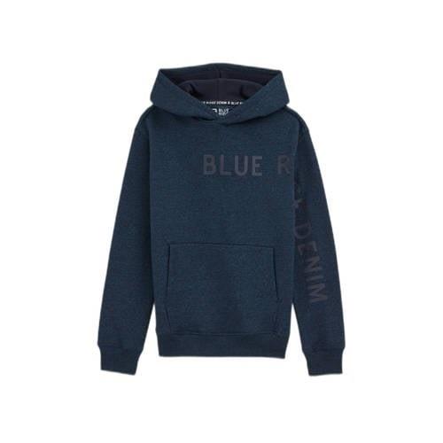 WE Fashion hoodie donkerblauw Sweater Effen - 134/140