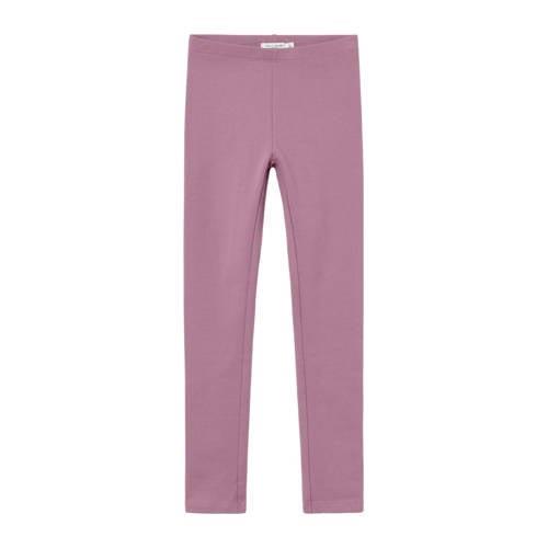 NAME IT KIDS gemêleerde legging NKFDAVINA Roze Meisjes Stretchkatoen M...