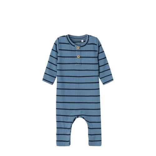 NAME IT BABY pyjama NBMKILO blauw Jongens Katoen Ronde hals Streep - 6...