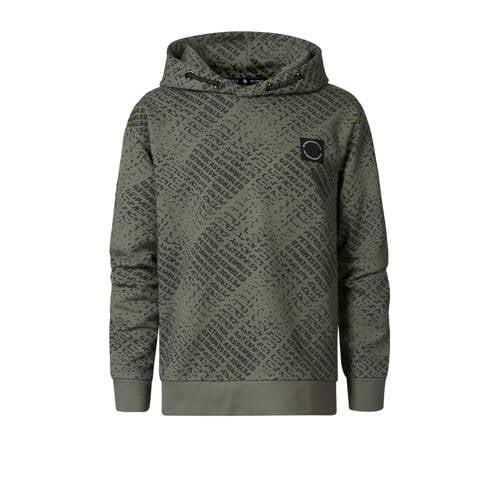 Petrol Industries hoodie groen Trui Jongens Sweat Capuchon All over pr...