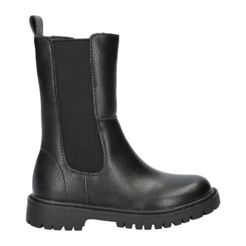 Nelson Kids chelsea boots zwart Meisjes Imitatieleer Effen - 28