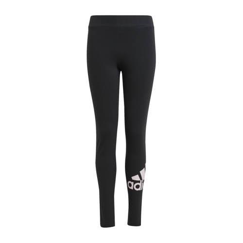 adidas Sportswear legging zwart/lichtroze Broek Meisjes Katoen Logo - ...