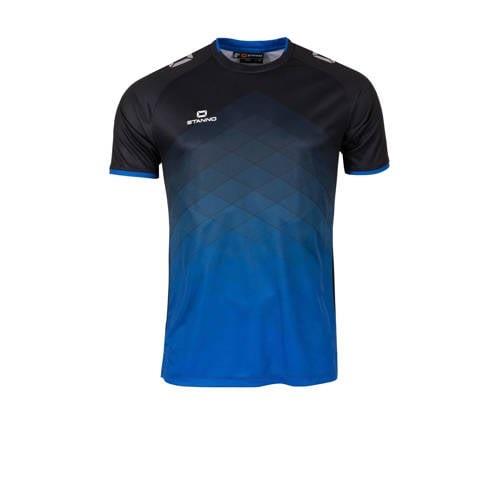 Stanno voetbalshirt Altius zwart/blauw Sport t-shirt Jongens/Meisjes P...