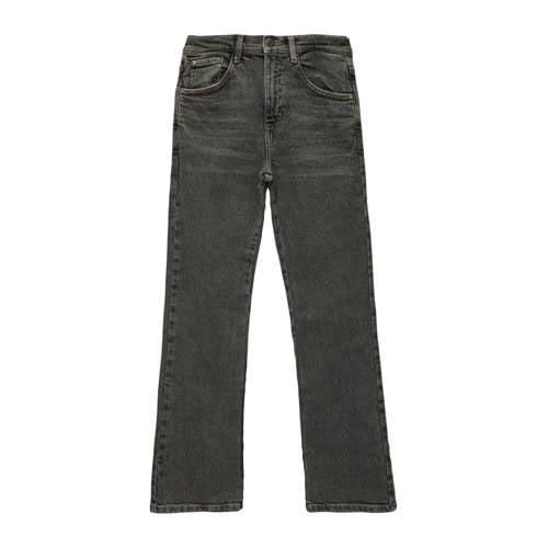 s.Oliver high waist wide leg jeans grey denim Grijs Meisjes Stretchden...