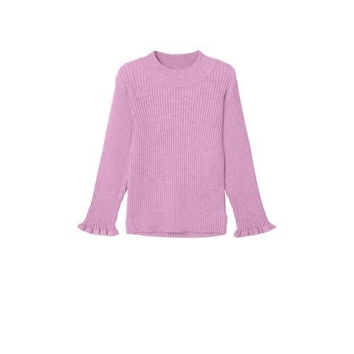 NAME IT MINI longsleeve NMFVIANNA roze Meisjes Viscose Ronde hals Effe...