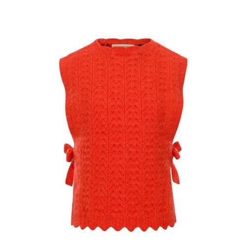 LOOXS little gilet oranje Meisjes Nylon Ronde hals Effen - 128/134