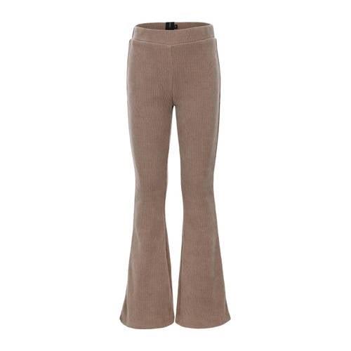 LOOXS 10sixteen corduroy flared broek greige Grijs Effen - 158