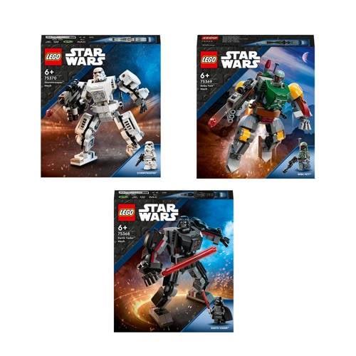 LEGO Star Wars Stormtrooper Mecha 75370 + Boba Fett mecha 75369 + Dart...