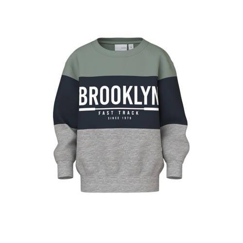 NAME IT MINI sweater blauw Trui Meerkleurig - 104 | Trui van NAME IT