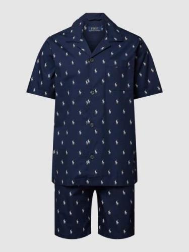 Pyjama met all-over logomotief, model 'WOVEN'