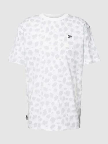 T-shirt met all-over print, model 'DOWNTOWN'