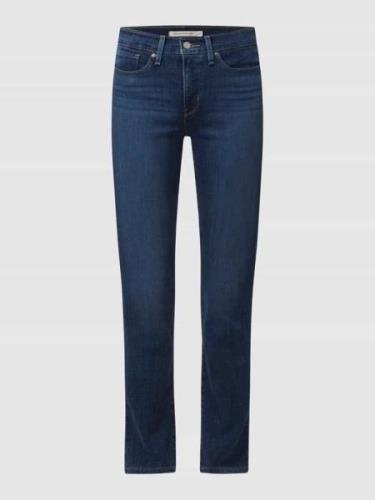Shaping straight fit jeans met stretch, model '314' - 'Water