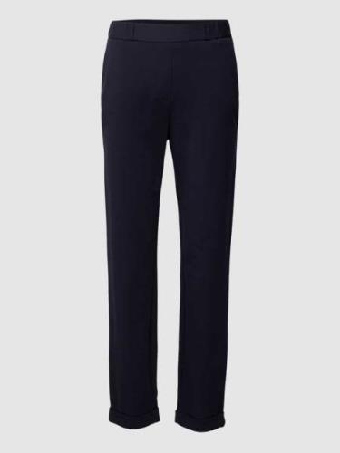 Relaxed fit stoffen broek met elastische band