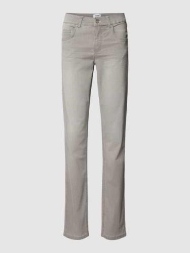 Straight leg jeans in 5-pocketmodel, model 'Cici'