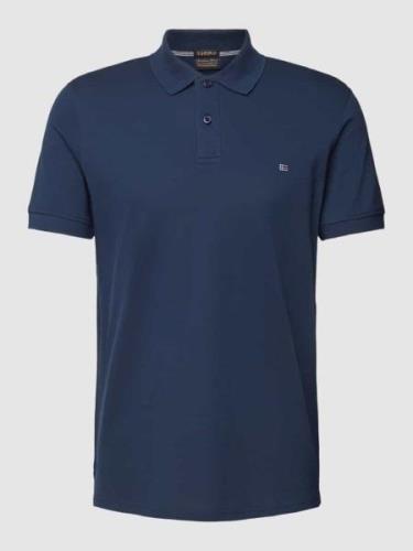 Slim fit poloshirt in effen design