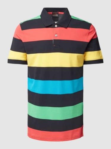 Poloshirt met streepmotief, regular fit