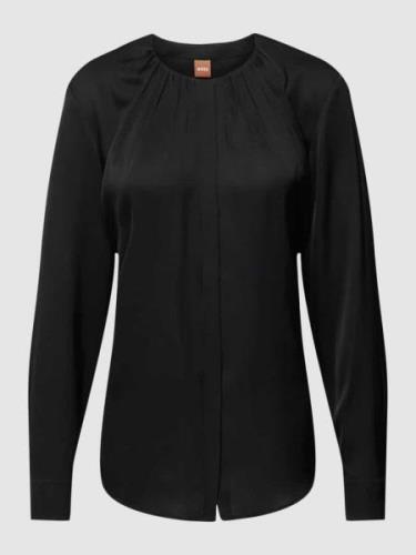 Zijden blouse met knoopsluiting, model 'Banorah'