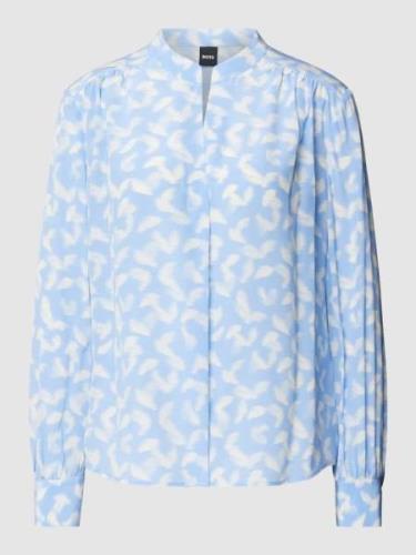 Zijden blouse met all-over print, model 'BANORA'