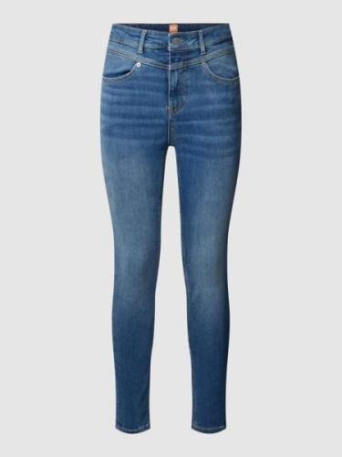 Skinny fit jeans met labelpatch, model 'KITT'