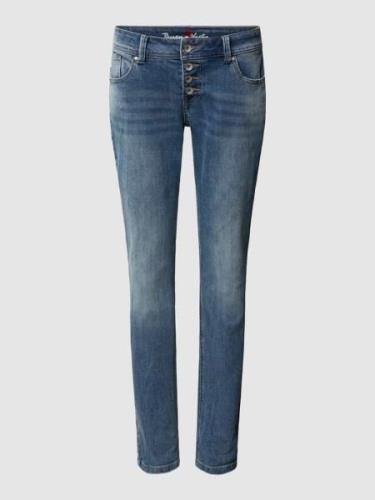 Slim fit jeans in 5-pocketmodel, model 'Malibu'