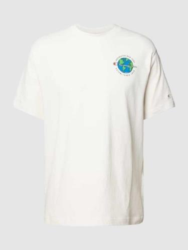 T-shirt met labelprint, model 'ECO FUTURE CIROLAR'
