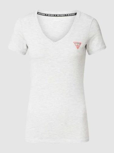 T-shirt met labelprint, model 'MINI TRIANGLE TEE'