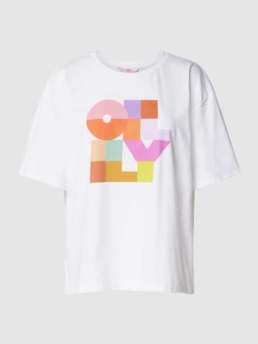 T-shirt met statementprint, model 'TOMLIN'