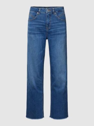 Mom fit jeans met rafels, model 'Momito Fresh'