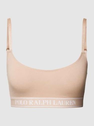 Bralette met elastische band met logo