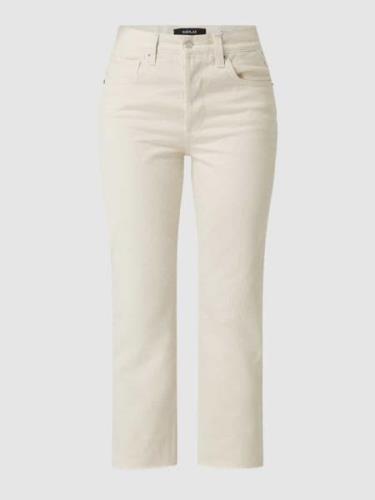 Straight fit jeans van katoen, model 'Maijke'