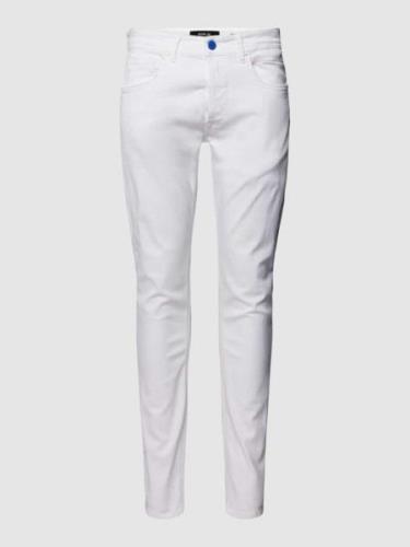 Slim fit jeans met knoopsluiting, model 'WILLBI'