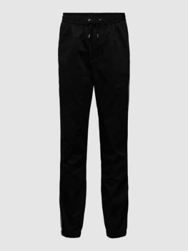 Relaxed tapered fit chino met galonstrepen, model 'CHELSEA'