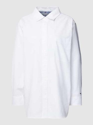 Oversized blouse met platte kraag, model 'OXFORD'