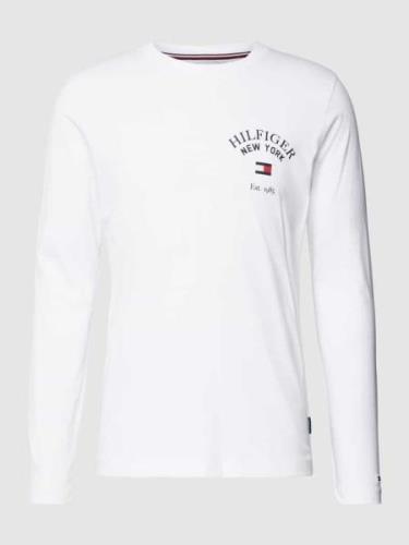 Shirt met lange mouwen en labelprint, model 'ARCH VARSITY'