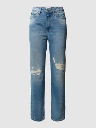 Straight fit jeans in used-look, model 'New Classic Straight'