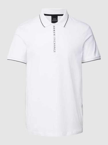 Poloshirt met contraststrepen