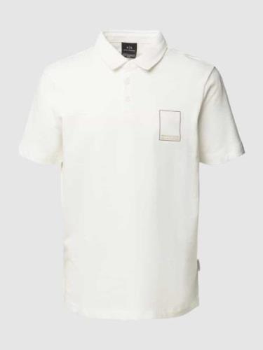 Regular fit poloshirt met labeldetail