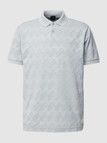 Regular fit poloshirt met all-over motief, model 'Pirax'