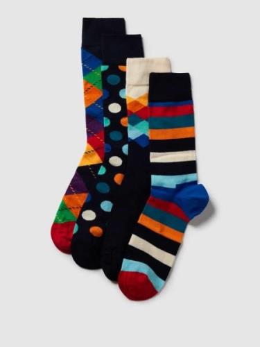 Sokken in een set van 4 paar, model '4-Pack Multi-color Socks'