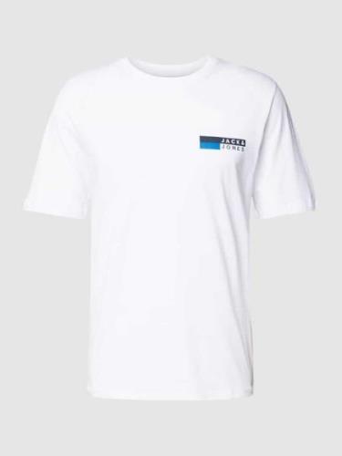 T-shirt met labelprint, model 'CORP'